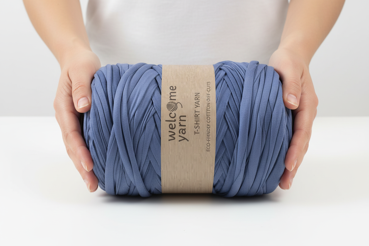 T-shirt Yarn Stretchy Blue