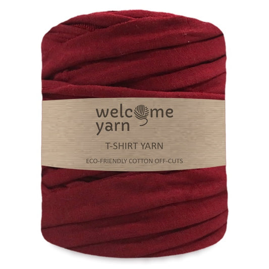 T-shirt Yarn Dark Red - 2nd Quality