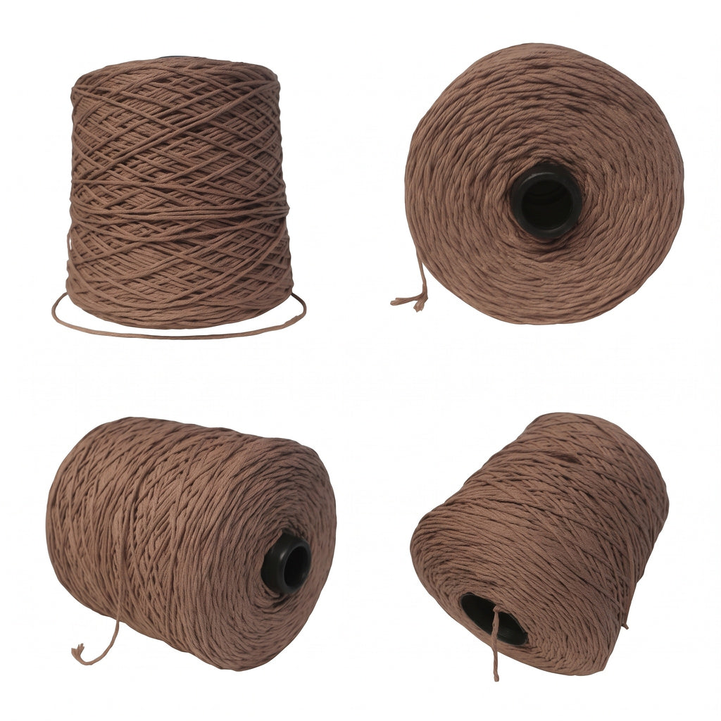 Fio Barbante XL WelcomeYarn 3mm (2.4 kg / ~960m) – Algodão Reciclado para Macramé, Croché e Tricô