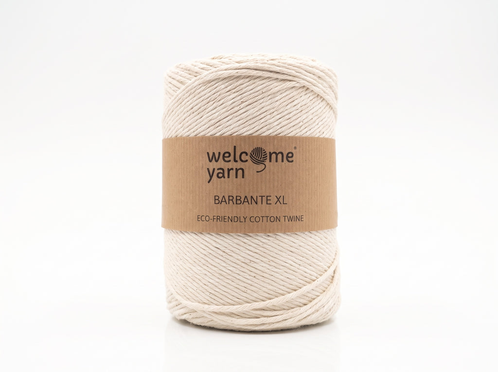 Fio Barbante XL WelcomeYarn 500g – Algodão Reciclado para Macramé, Croché e Tricô