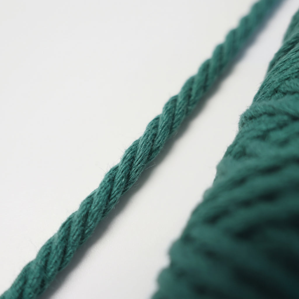 Pack 4x Fio de Algodão Regenerado 4PLY WelcomeYarn – Verde Escuro (1.2kg | 4x 120m)