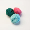 Pack 3 Barbante XL WelcomeYarn – Algodão Reciclado 3mm (Verde, Menta e Rosa Coral)