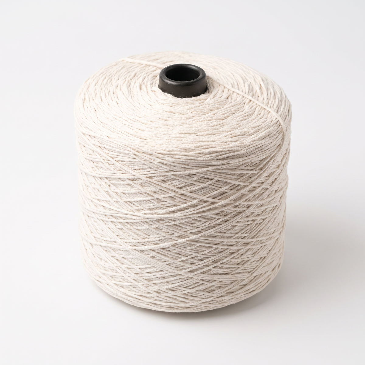 Bobine Industrial Barbante M WelcomeYarn 2.5kg – Algodão Reciclado 1.5mm (Natural Claro)
