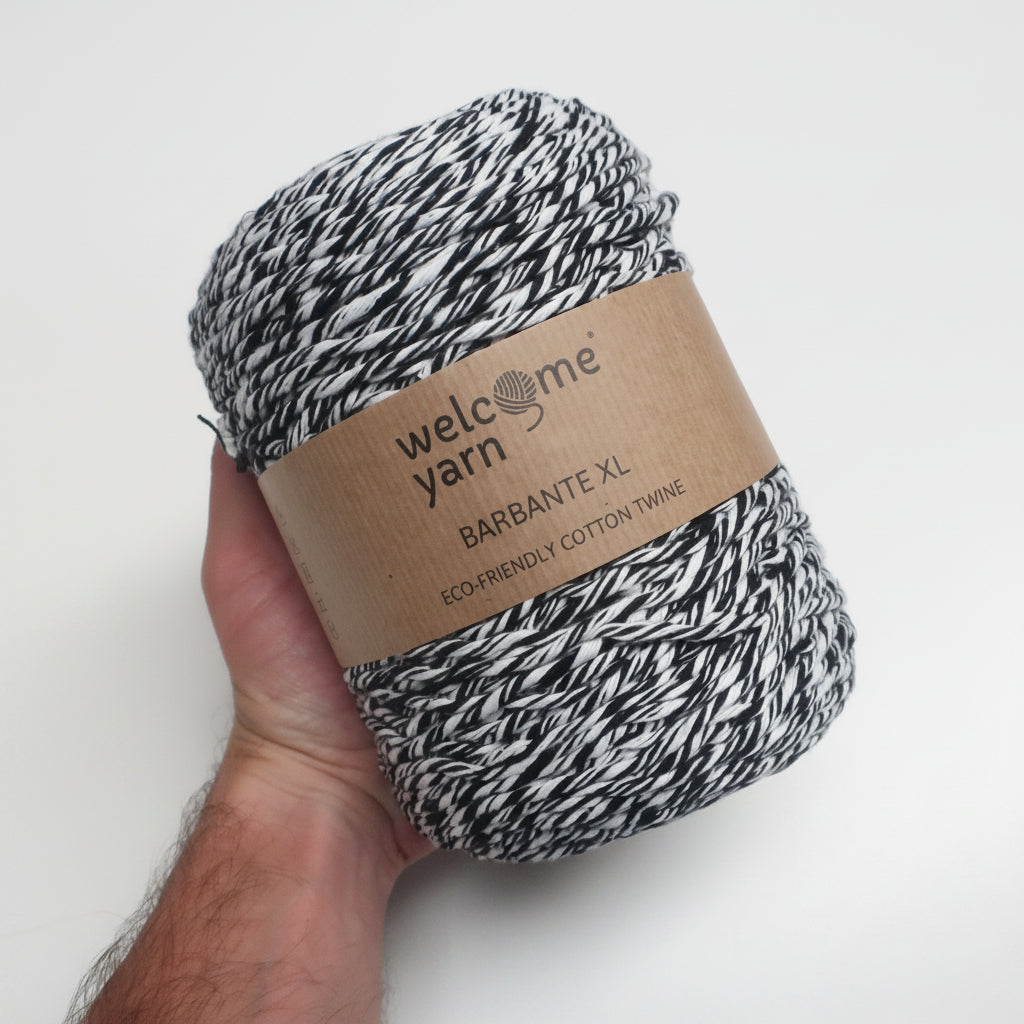 Fio Barbante XL 500g Preto e Branco