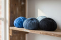 Pack 4 Mini Bolinhas de Fio Barbante - Tons de Azul