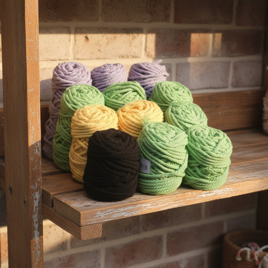 1Kg de Fio de Algodão 3PLY para Macramé - Cores Diversas D128