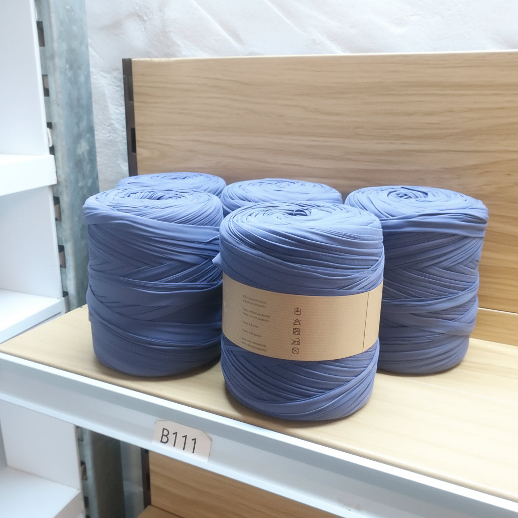 Rolo de Trapilho Fio de Malha Resídual - Azul - Licra Muito Elástico