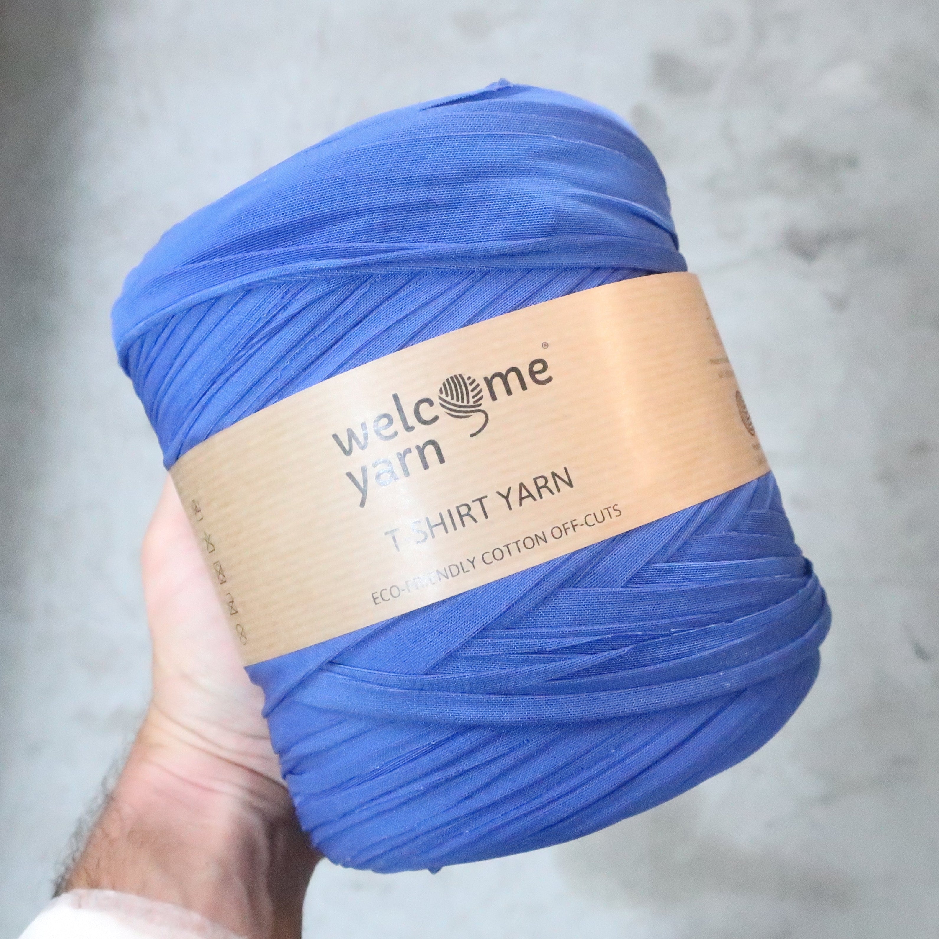 Rolo de Trapilho Fio de Malha Resídual - Azul - Licra Muito Elástico
