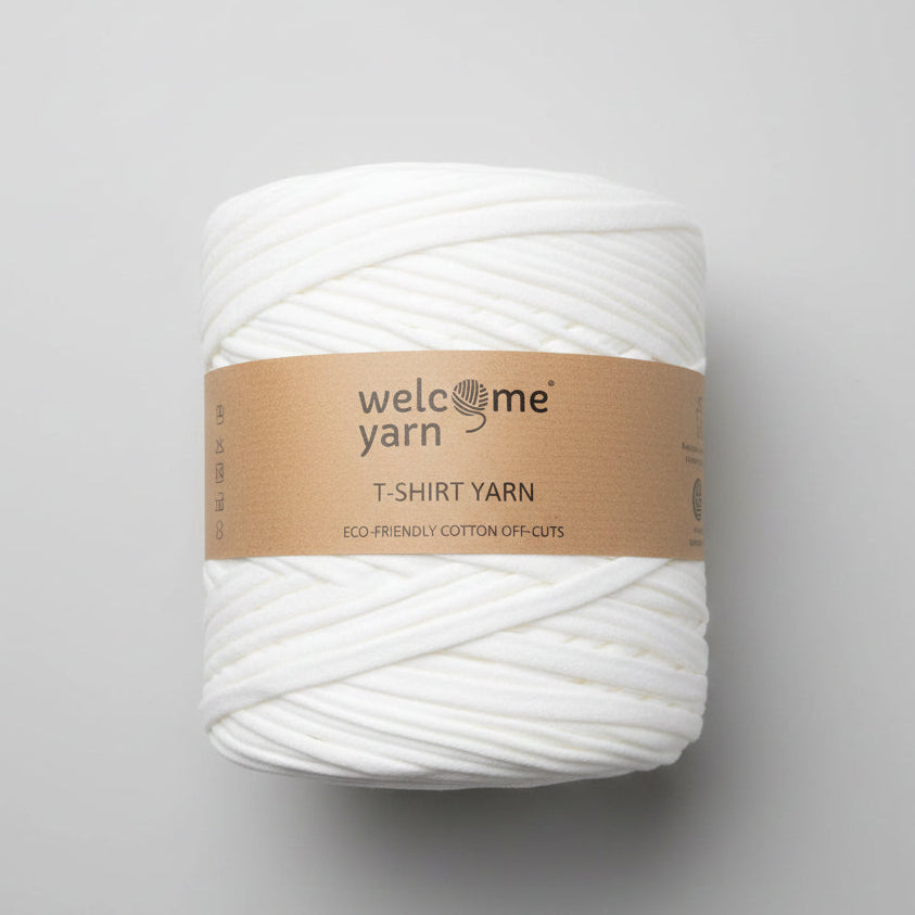Rolo de Trapilho Fio de Malha Resídual - Crú Natural - Algodão Pouca Elasticidade