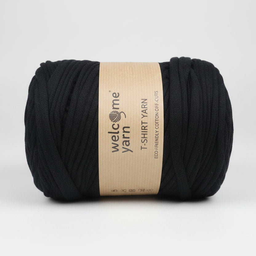 Rolo de Trapilho Fio de Malha Resídual - Preto - Algodão Pouca Elasticidade