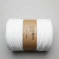 Rolo de Trapilho Fio de Malha Resídual - Branco - Tecido Polo Piquet Pouca Elasticidade