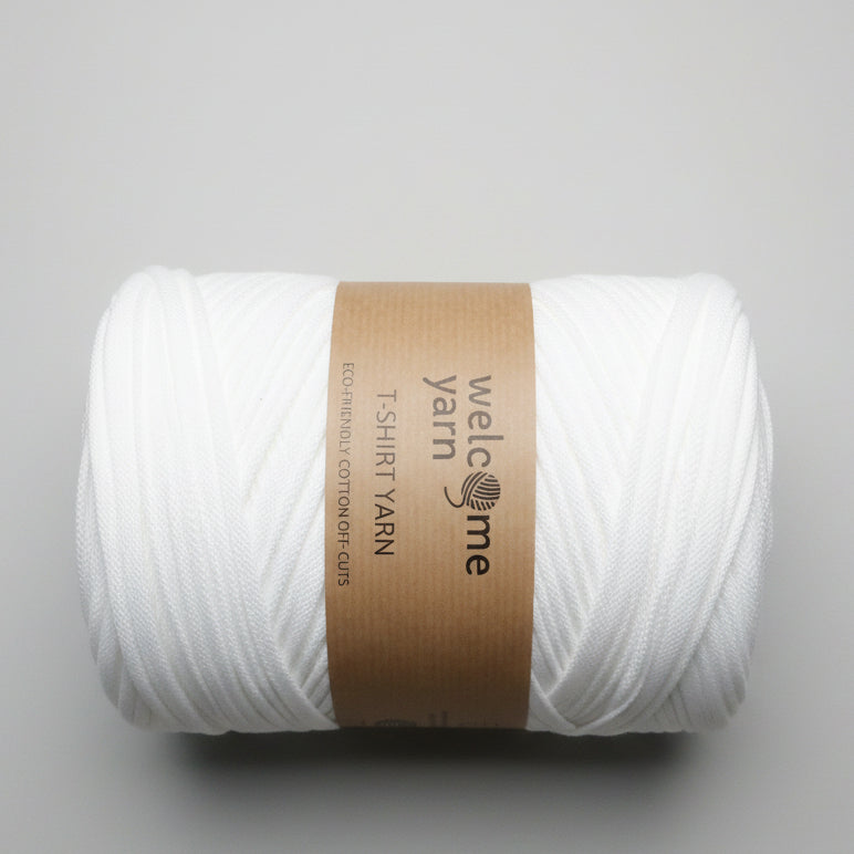 Rolo de Trapilho Fio de Malha Resídual - Branco - Tecido Polo Piquet Pouca Elasticidade