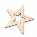 Molde Estrela em MDF para Macramé – 9 × 9 cm