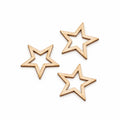 Moldes Estrela em MDF para Macramé – 5 × 5 cm – Pack de 3
