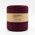 Rolo de Trapilho Residual WelcomeYarn 120m – Cor Beringela (T-Shirt Yarn Reciclado)