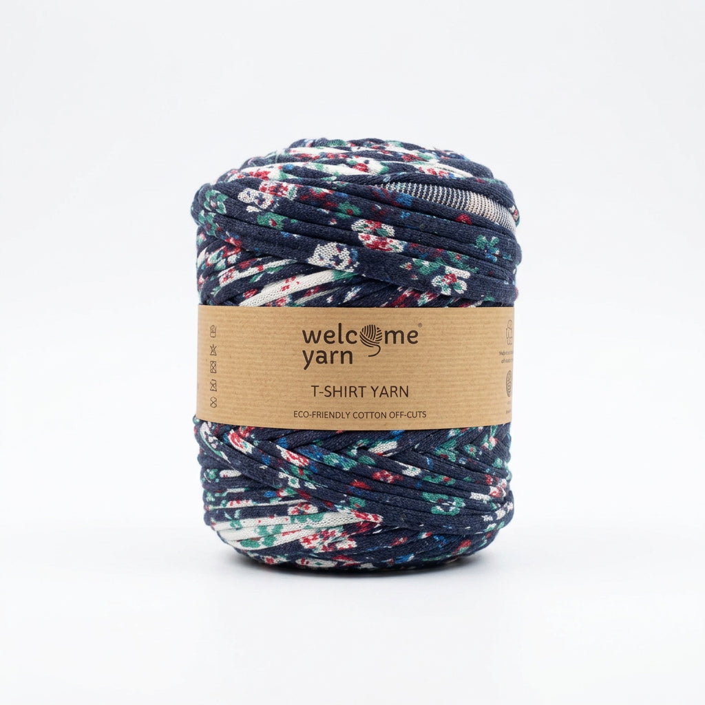 Rolo de Trapilho Residual Grosso Matizado WelcomeYarn 120m – T-Shirt Yarn Reciclado Made in Portugal