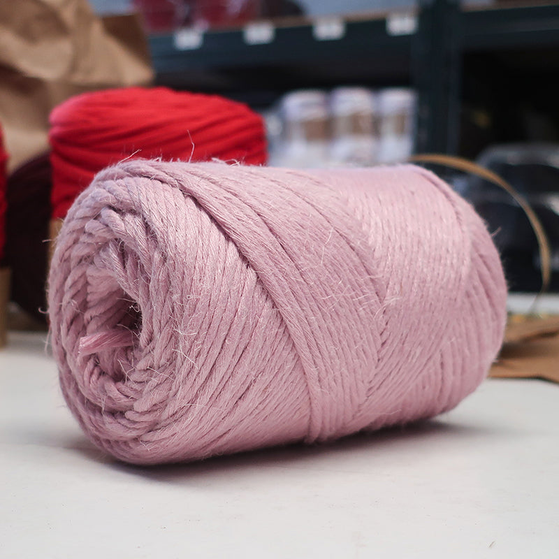 Rustic Macramé Cotton Pink