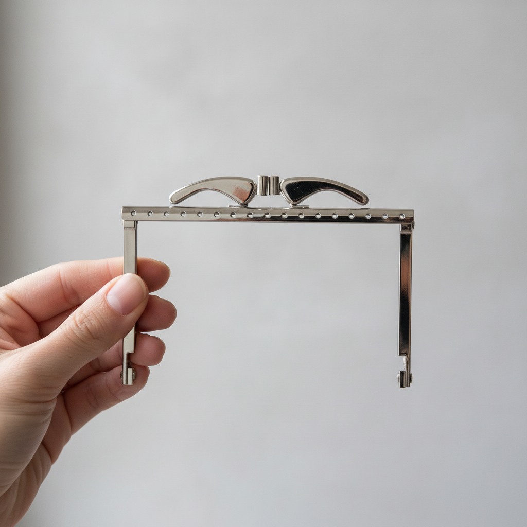 Fecho de Metal Retangular para Mala (10x8cm) – Prateado