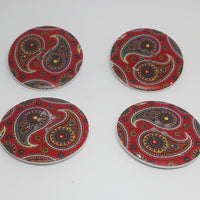 Printed Wood Button 40mm Pack4x