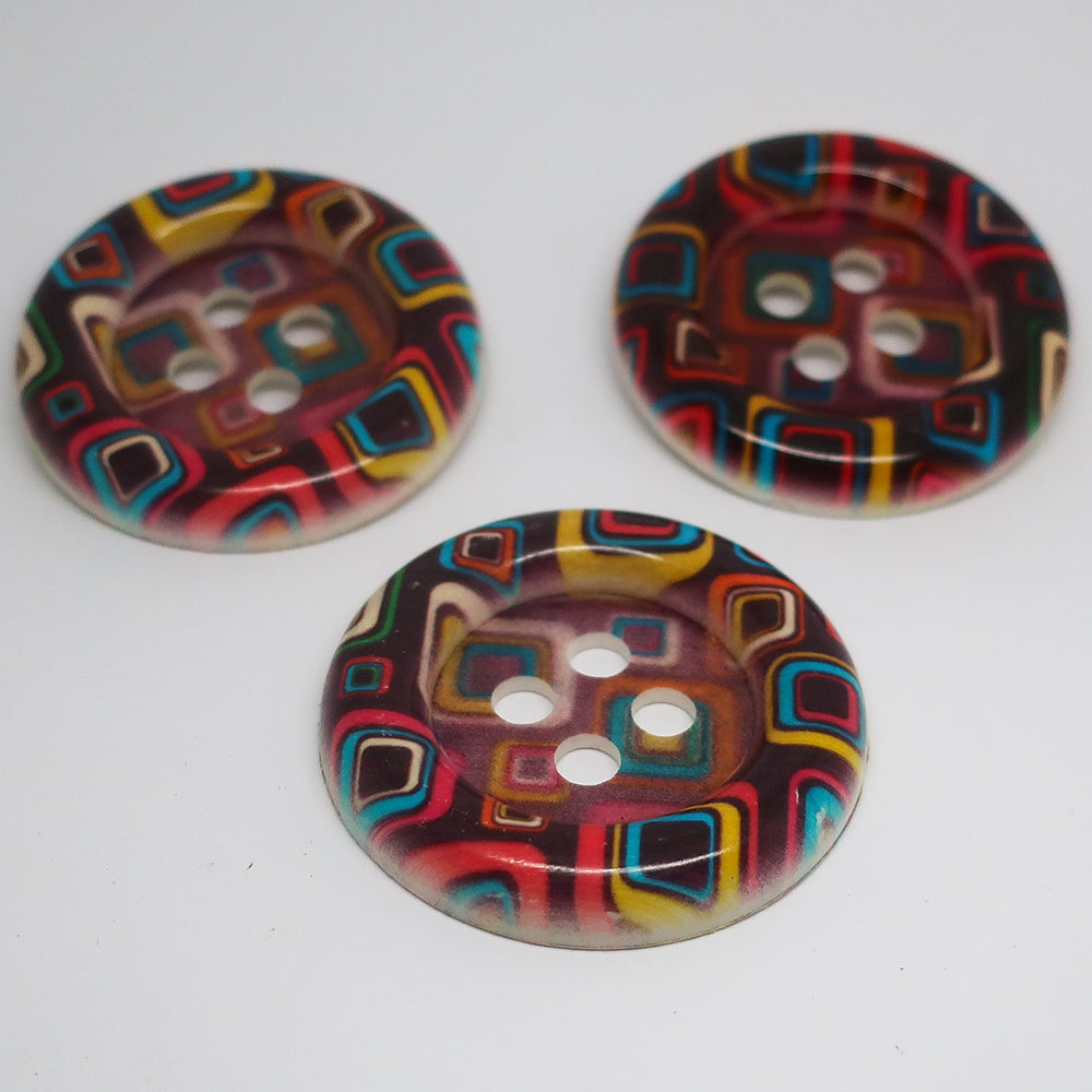 Acrylic Button 55mm Pack3x