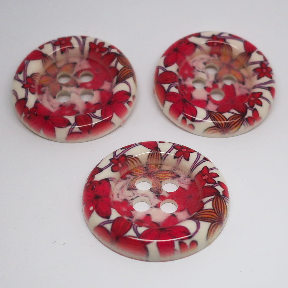 Acrylic Button 55mm Pack3x