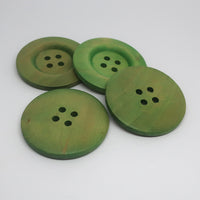 Solid Wood Button 40mm Pack4x
