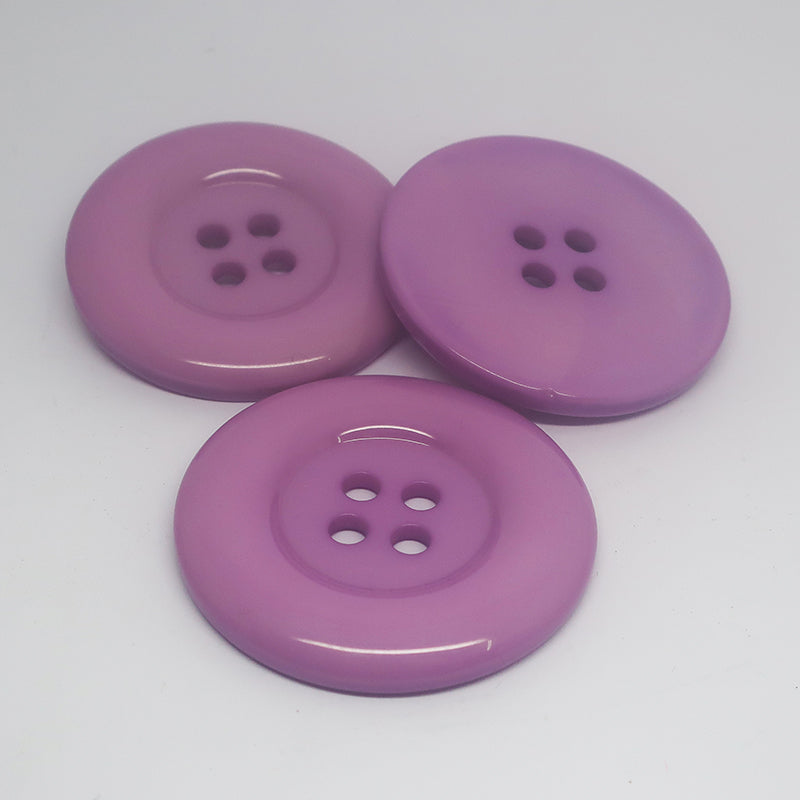 Lot de 3 boutons en acrylique 50 mm
