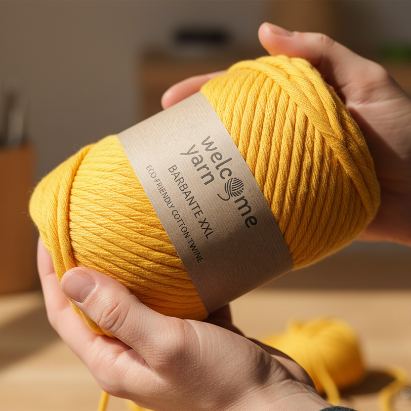 Fio Barbante XXL 300g Amarelo Torrado