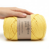 3PLY Cotton Rope Macaroon Yellow