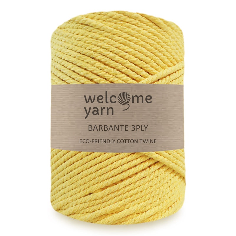 3PLY Cotton Rope Macaroon Yellow