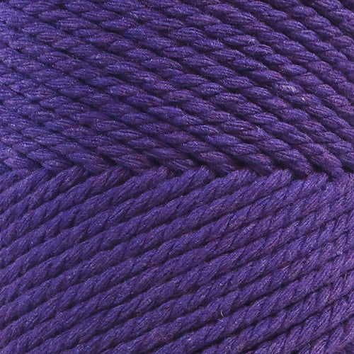 Corde en Coton 3 Brins Indigo Pourpre