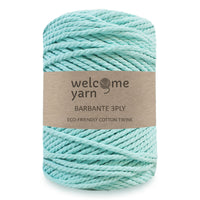 Corde en Coton 3 Brins Vert Menthe