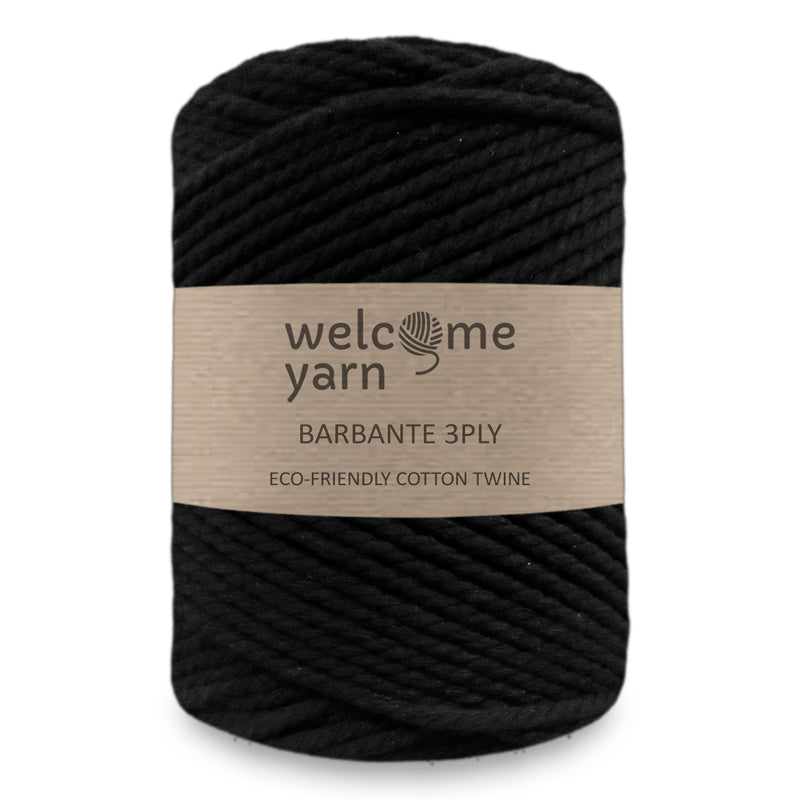 3PLY Cotton Rope Black