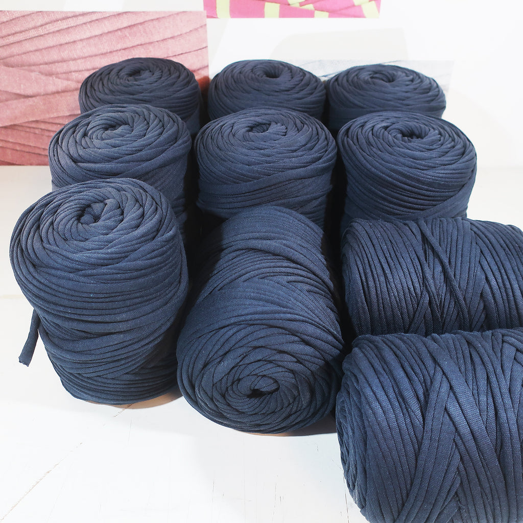 T-shirt Yarn Pack 10x - Dark Blue