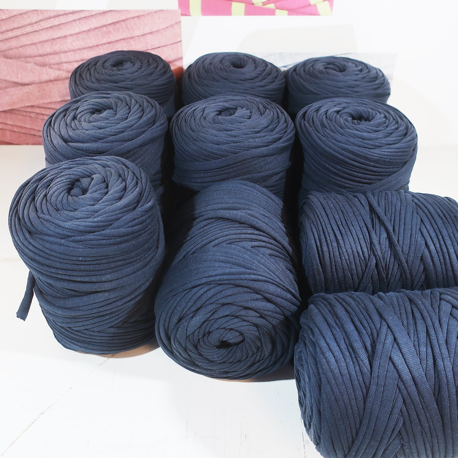 T-shirt Yarn Pack 10x - Dark Blue