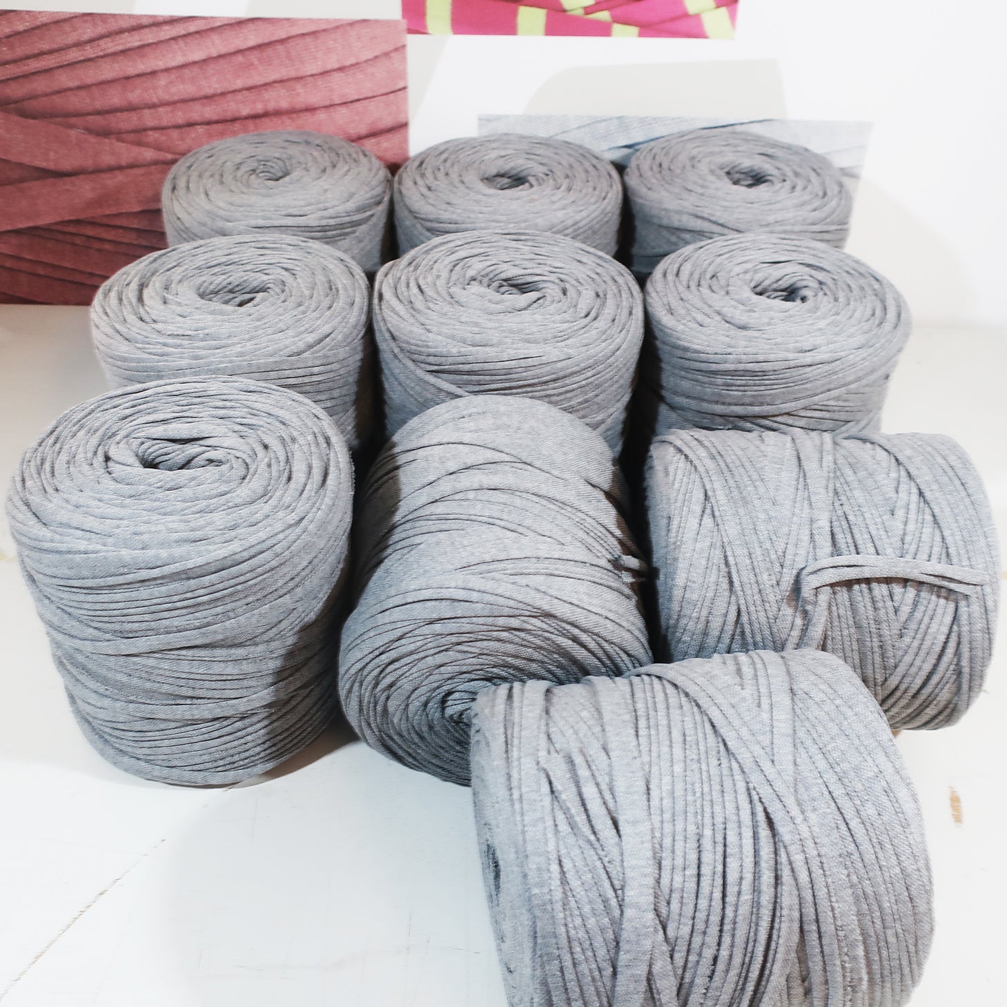 T-shirt Yarn Pack 10x - Grey