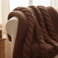 Rustic Macramé Cotton Brown