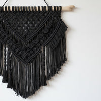 Rustic Macramé Cotton Black