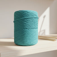 Rustic Macramé Cotton Turquoise Blue