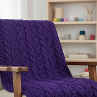 Rustic Macramé Cotton Purple