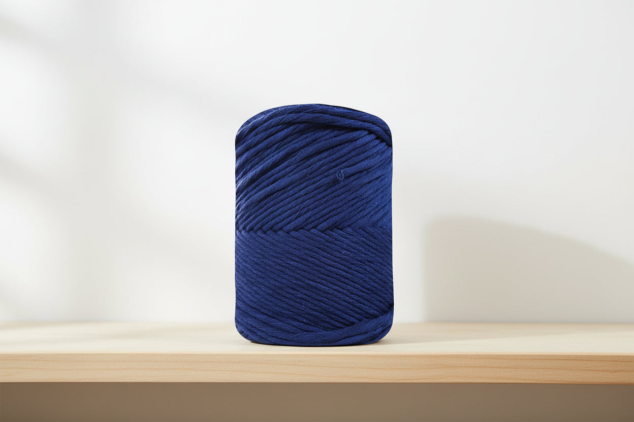 Coton rustique bleu foncé