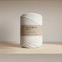 Fio Barbante XXL Torção Simples 4mm - 500g 100m Bobine de Algodão Cru Natural