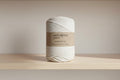 Barbante Yarn XXL Single Twist 4mm - 500g 100m Natural Ecru Cotton Bobbin