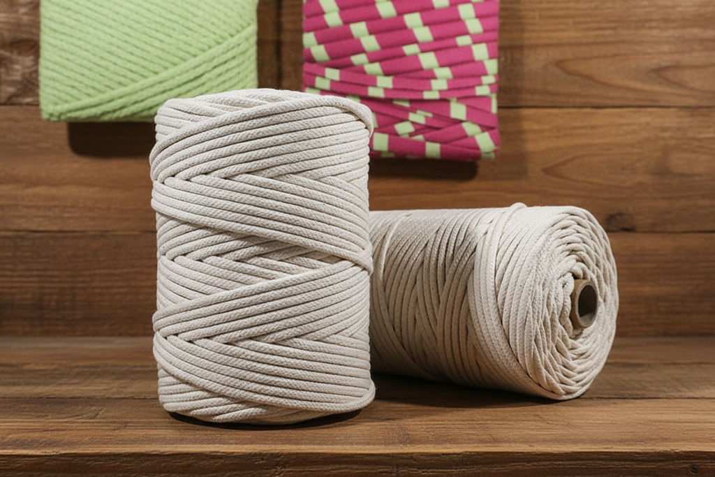 1Kg Natural Cotton Cord – 100% Cotton, Eco-Friendly, Soft and Durable