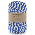 T-shirt Yarn Blue and White Stripes