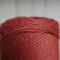 500g de Fio de Algodão Rústico Laranja Tijolo Terracotta com 4mm