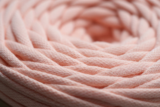 Fio de t-shirt rosa salmão