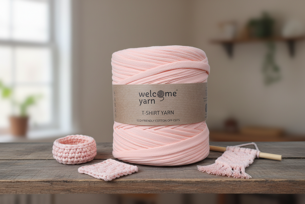 T-shirt Yarn Salmon Pink