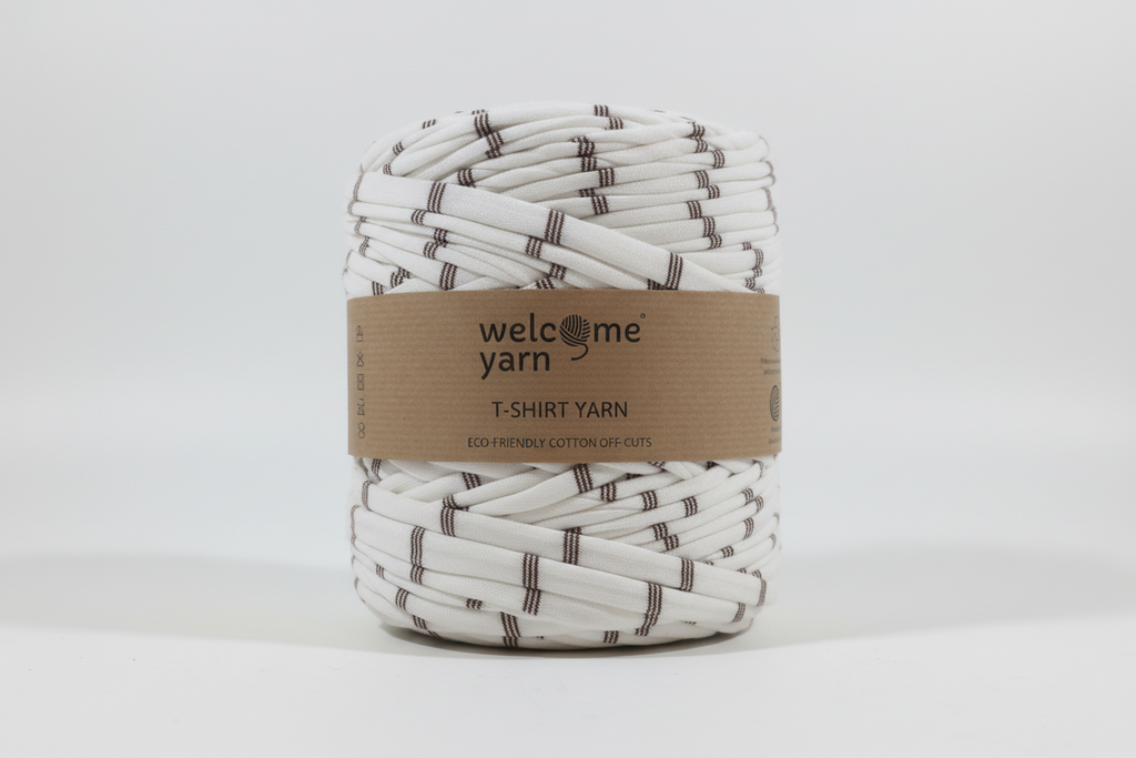T-shirt Yarn White Stripes