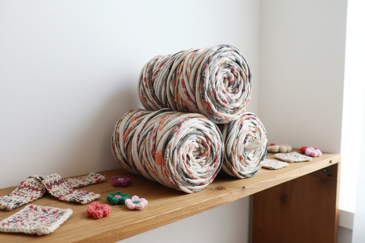 Pack de 3 Rolos de Trapilho Fio de Malha Residual